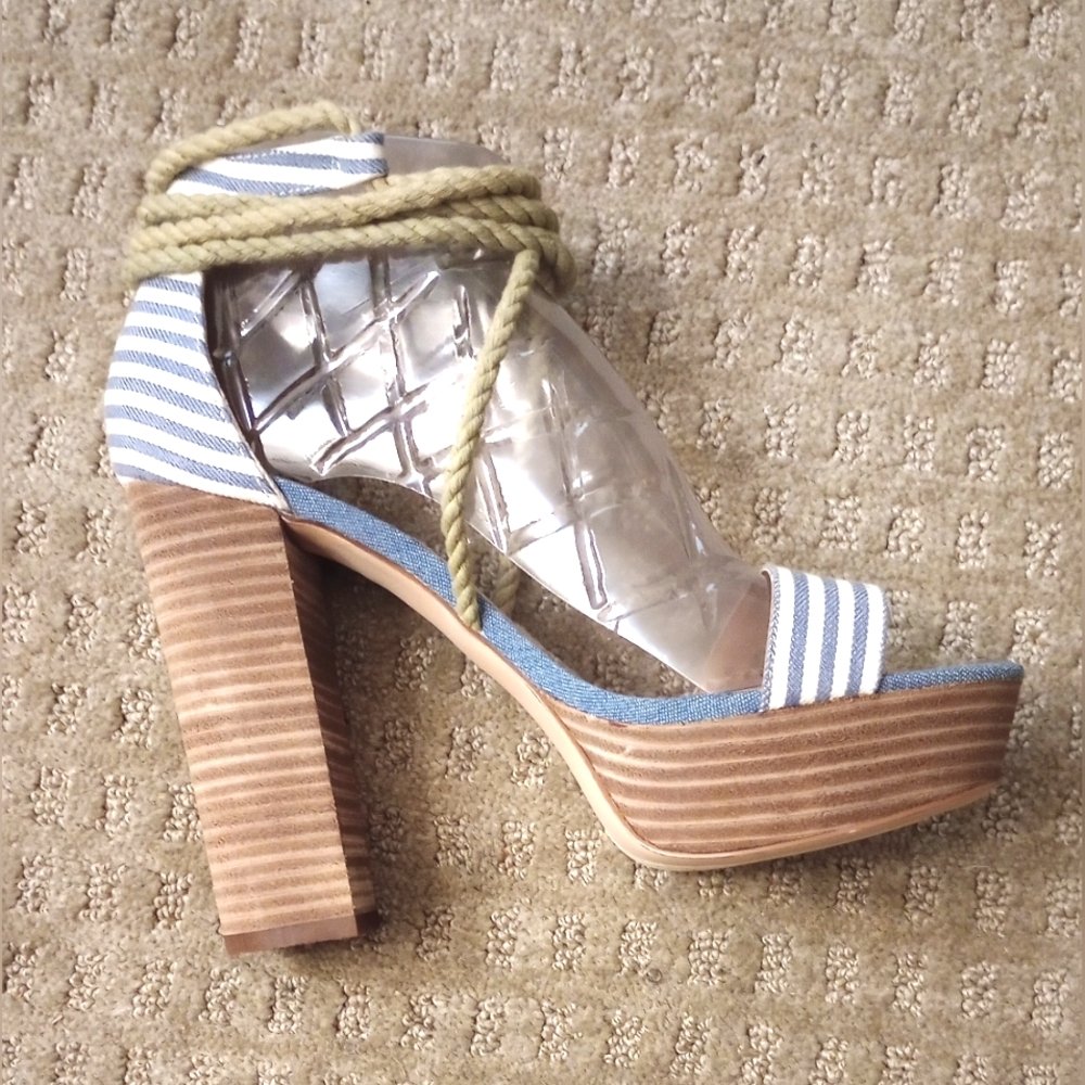 🇺🇸 Steve Madden Rue Block Heel Platform Sandals - Picture 5 of 12